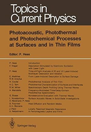 Bild des Verkufers fr Photoacoustic, Photothermal and Photochemical Processes at Surfaces and in Thin Films (Topics in Current Physics) by Hess, Peter [Paperback ] zum Verkauf von booksXpress