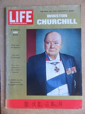 Image du vendeur pour The Unforgettable Winston Churchill, Gian of the Century. Life:International:Special Issue Supplement to Volume 38 Number 3A:The Epic of this Caentury's Giant mis en vente par BRIMSTONES