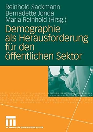 Imagen del vendedor de Demographie als Herausforderung für den öffentlichen Sektor (German Edition) [Paperback ] a la venta por booksXpress