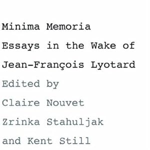 Immagine del venditore per Minima Memoria: In the Wake of Jean-François Lyotard [Paperback ] venduto da booksXpress