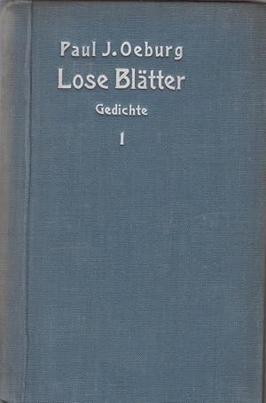 Lose Blätter. Gedichte. 4 Bände. (Widmung des Autors!)