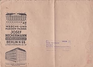 3 Original-Briefumschläge des Versandhandels aus den Jahren 1939-1940. Neckermann Grossversandhau...