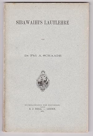 Sibawaihi's Lautlehre.