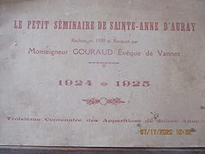 Le Petit Séminaire d'Auray - 1924/1925 racheté en 1920 & restauré par Mgr Gouraud, Evêque de Vannes