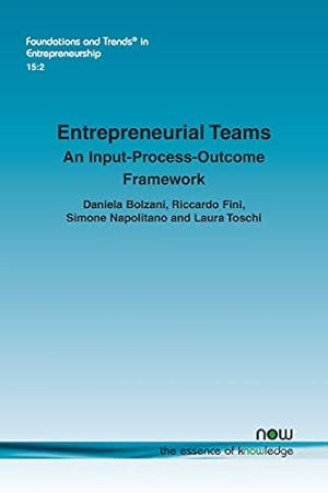 Seller image for Entrepreneurial Teams: An Input-Process-Outcome framework [Soft Cover ] for sale by booksXpress