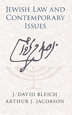 Seller image for Jewish Law and Contemporary Issues by Bleich, J. David, Jacobson, Arthur J. [Hardcover ] for sale by booksXpress