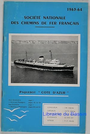 Société Nationale des Chemins de Fer Français Paquebot Cote d'Azur