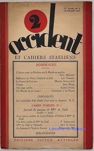 Occident et Cahiers Staeliens n°2