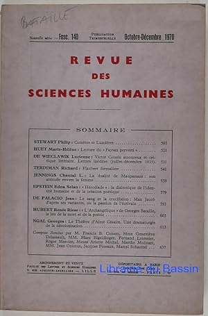 Revue des Sciences humaines Fasc. 140