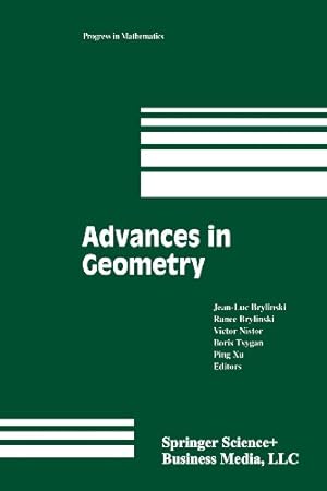 Immagine del venditore per Advances in Geometry: Volume 1 (Progress in Mathematics) by Brylinski, Jean-Luc, Brylinski, Ranee, Nistor, Victor [Paperback ] venduto da booksXpress