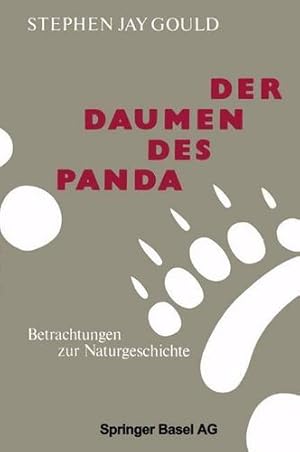 Bild des Verkufers fr Der Daumen des Panda: Betrachtungen zur Naturgeschichte (German Edition) by GOULD [Paperback ] zum Verkauf von booksXpress