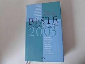 Seller image for Beste Deutsche Erzhler 2003. Hardcover mit Schutzumschlag for sale by Deichkieker Bcherkiste