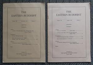 THE EASTERN BUDDHIST. VOLUME VIII, NOVEMBER, 1957, NUMBER 3 & AUGUST, 1958, NUMBER 4. 2 JOURNALS ...