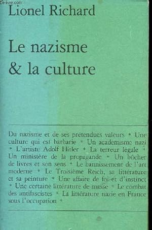 Bild des Verkufers fr Le nazisme & la culture zum Verkauf von Le-Livre