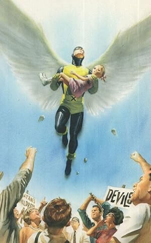 Imagen del vendedor de X-Men Angel & Mutant Girl Marvel Comic Book Cover Postcard a la venta por Postcard Finder