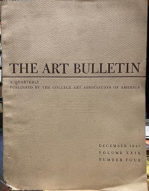 Seller image for The Art Bulletin: December 1947. Volume XXIX, Number Four. for sale by Recycled Books & Music