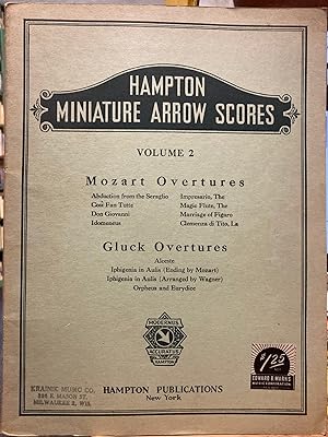 Hampton Miniature Arrow Scores, Volume 2: Mozart Overtures and Gluck Overtures