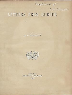 LETTERS FROM EUROPE