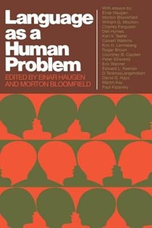 Imagen del vendedor de Language as a Human Problem [Paperback ] a la venta por booksXpress