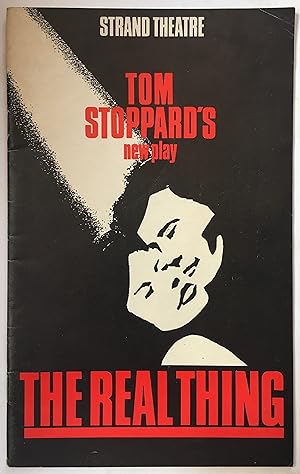Seller image for Tom Stoppard's new play : The Real Thing [theatrical programme] for sale by Joseph Burridge Books