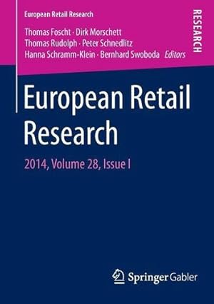 Imagen del vendedor de European Retail Research: 2014, Volume 28, Issue I [Paperback ] a la venta por booksXpress