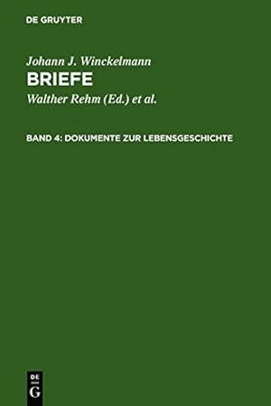 Imagen del vendedor de Dokumente zur Lebensgeschichte (German Edition) by Winckelmann, Johann J. [Hardcover ] a la venta por booksXpress