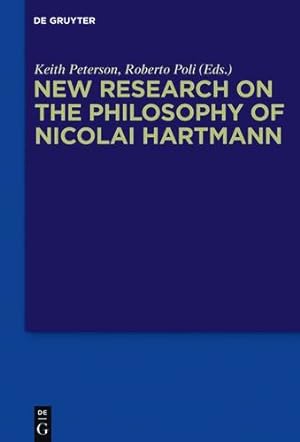 Immagine del venditore per New Research on the Philosophy of Nicolai Hartmann [Hardcover ] venduto da booksXpress