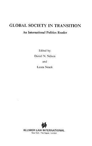 Seller image for Global Society in Transition, An International Politics Reader [Hardcover ] for sale by booksXpress