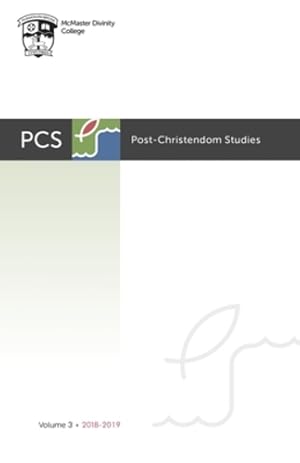 Imagen del vendedor de Post-Christendom Studies: Volume 3 [Soft Cover ] a la venta por booksXpress