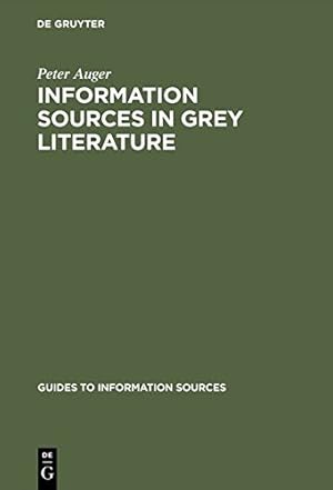 Seller image for Information Sources in Grey Literature (Guides to Information Sources) [Hardcover ] for sale by booksXpress