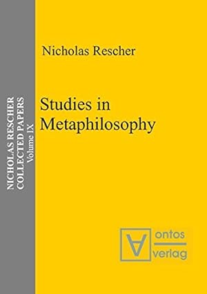 Seller image for Collected Papers, Volume 9, Studies in Metaphilosophy by Rescher, Nicholas [Hardcover ] for sale by booksXpress