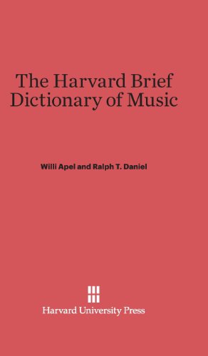 Seller image for The Harvard Brief Dictionary of Music by Apel, Willi, Daniel, Ralph T. [Hardcover ] for sale by booksXpress