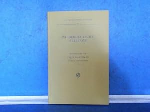 Niederdeutsche Beiträge. Festschrift für Felix Wortmann zum 70. Geburtstag