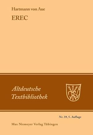 Imagen del vendedor de Erec (Altdeutsche Textbibliothek) (German Edition) by Hartmann Von Aue [Paperback ] a la venta por booksXpress