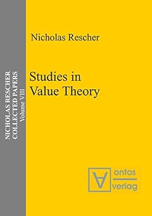 Seller image for Collected Papers, Volume 8, Studies in Value Theory by Rescher, Nicholas [Hardcover ] for sale by booksXpress