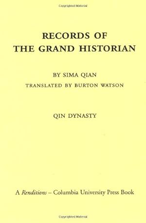 Imagen del vendedor de Records of the Grand Historian: Qin Dynasty by Sima, Qian [Paperback ] a la venta por booksXpress