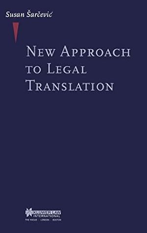 Bild des Verkufers fr New Approach To Legal Translation [Hardcover ] zum Verkauf von booksXpress