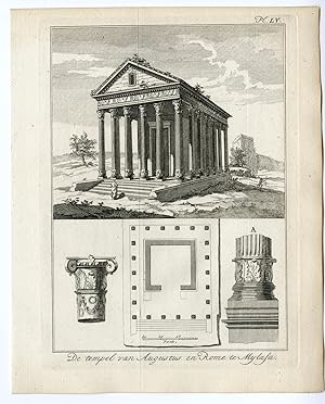Antique Print-GREECE-ROMAN TEMPLE-AUGUSTUS-MILAS-MYLASA-TURKEY-Pococke-1776