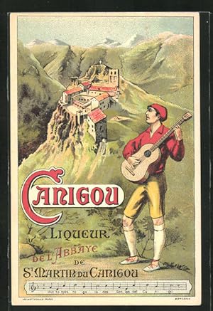 Ansichtskarte Reklame, Canigou Liqueur, de L'Abbaye