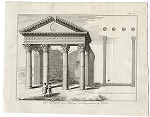 Antique Print-CROATIA-ROMAN TEMPLE-AUGUSTUS-PULA-POLA-Pococke-1776
