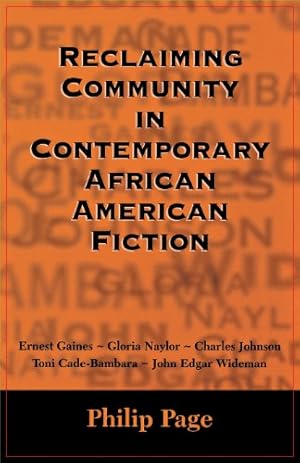 Immagine del venditore per Reclaiming Community in Contemporary African American Fiction [Soft Cover ] venduto da booksXpress