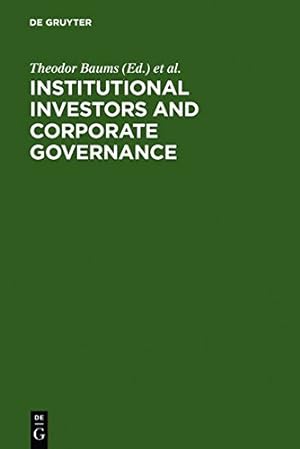 Image du vendeur pour Institutional Investors and Corporate Governance [Hardcover ] mis en vente par booksXpress