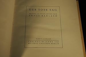 Der Tote Tag. Drama in fünf Akten. 4. Auflage.
