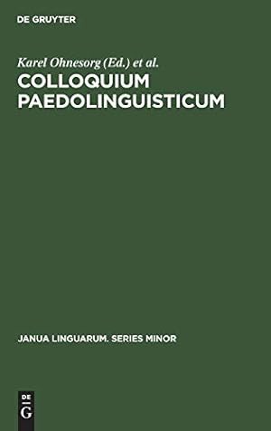 Seller image for Colloquium Paedolinguisticum (Janua Linguarum. Series Minor) [Hardcover ] for sale by booksXpress
