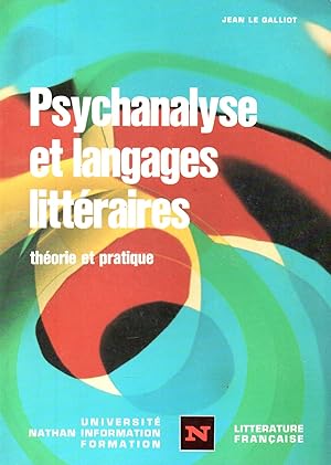 Seller image for Psychanalyse et langages litteraires.Theorie et pratique for sale by JP Livres