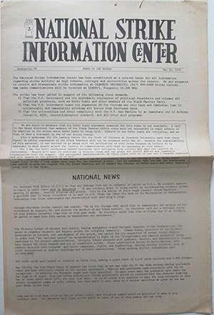 National Strike Information Center. Newsletter #9. May 14, 1970