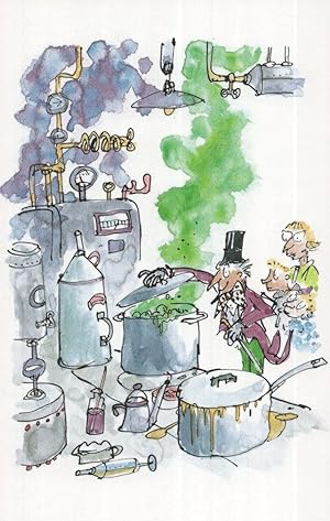 Imagen del vendedor de Roald Dahl Charlie & The Chocolate Factory Book Machine Postcard a la venta por Postcard Finder