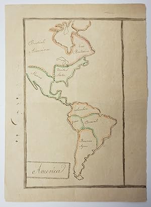 America. Manuscript Map] 1829
