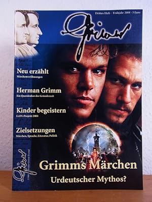 Seller image for Brder Grimm-Journal. Heft 3, Frhjahr 2008 for sale by Antiquariat Weber