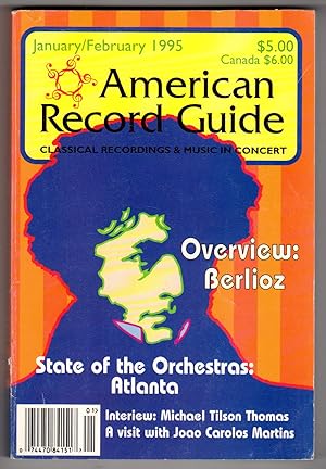 Bild des Verkufers fr American Record Guide - January/February 1995 - Vol. 58 No. 1 zum Verkauf von Cameron-Wolfe Booksellers